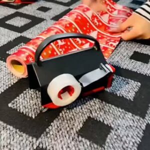 Wrapping Paper Roll Cutter with 3 PCS Blade Christmas Gift Wrap Cutter Tool Tube for Crafting Christmas Birthday Holiday